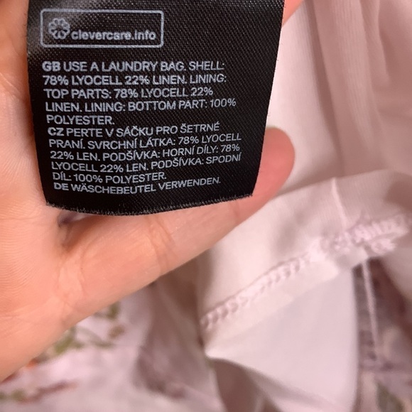 Brock x H&M Spaghetti Strap corset upper pink floral mini dress medium - Picture 5 of 15